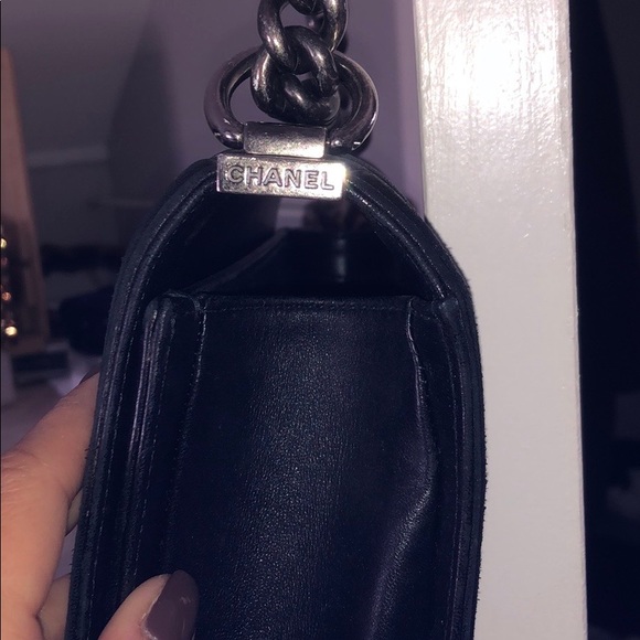 Chanel Le Boy Bag blk calf skin boy bag authentic - Picture 7 of 9
